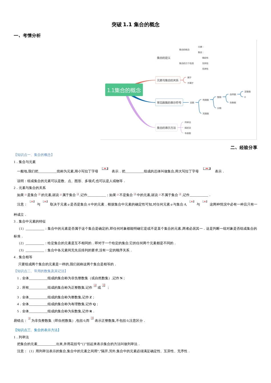 突破1.1 集合的概念重难点突破-【新教材优创】突破满分数学之2020-2021学年高一数学重难点突破（人教A版2019必修第一册）（解析版）_第1页