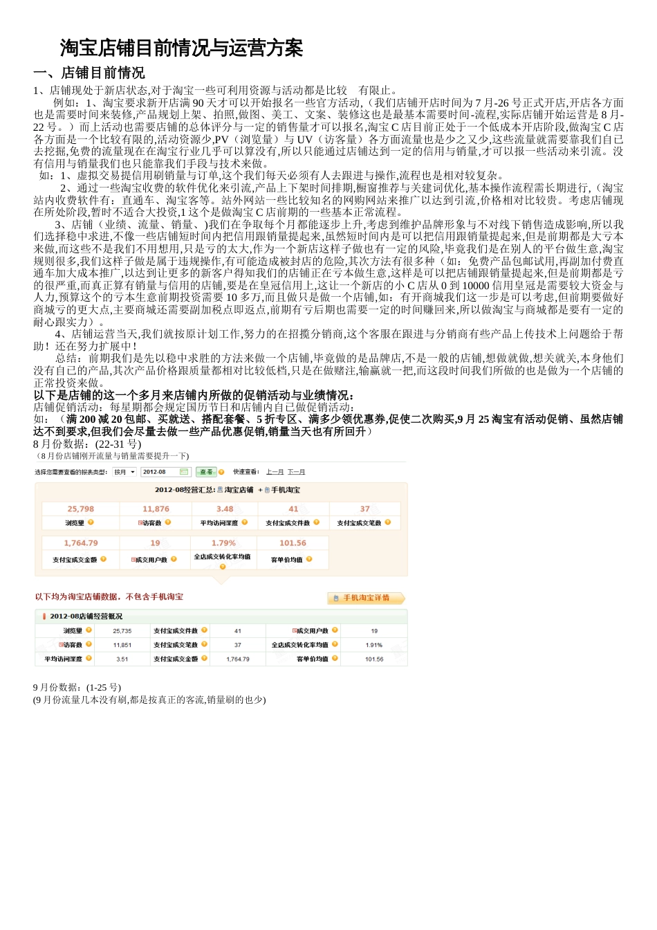 淘宝店铺运营规化方案[共8页]_第1页