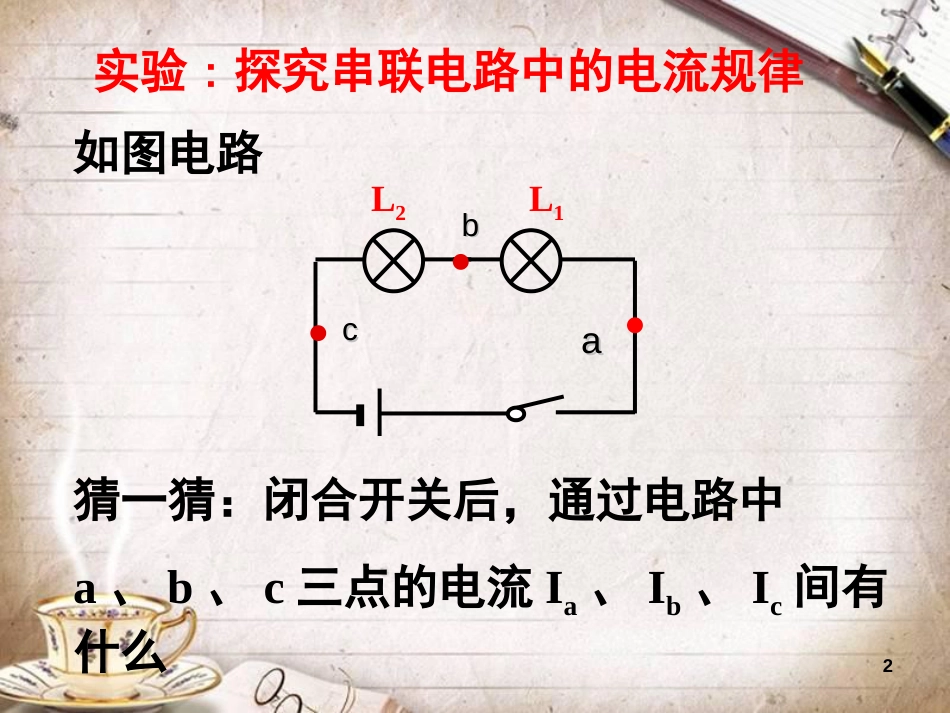 人教版九年级物理《串联和并联电路电流特点》课件优质资料[共25页]_第2页