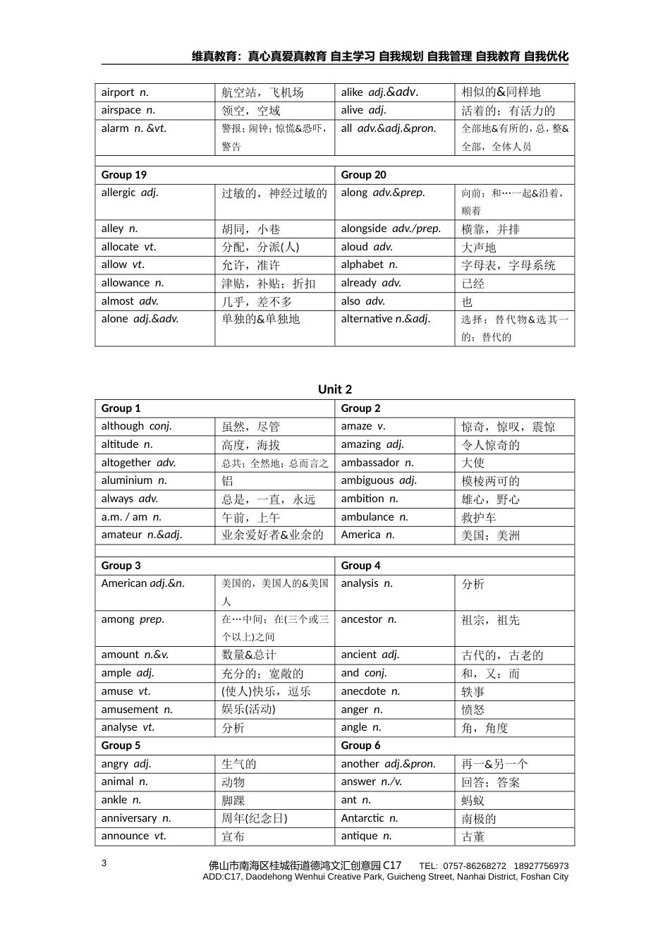 高考英语必背词汇3500表格版_第3页