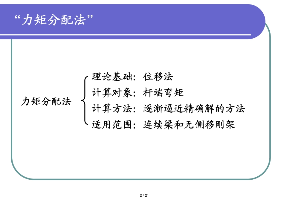 弯矩分配法(学习版)结构力学[共21页]_第2页