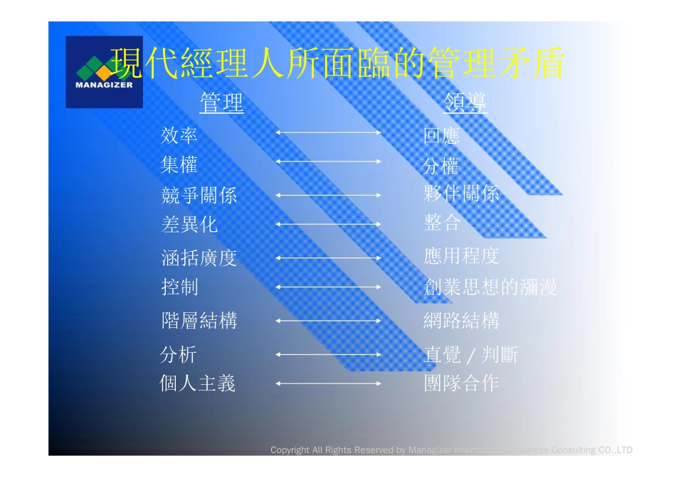 魅力领导（泛奇国际管理顾问公司）_第3页