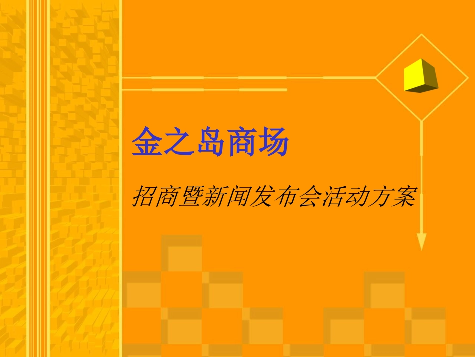 金之岛商场招商暨新闻发布会活动方案_第1页