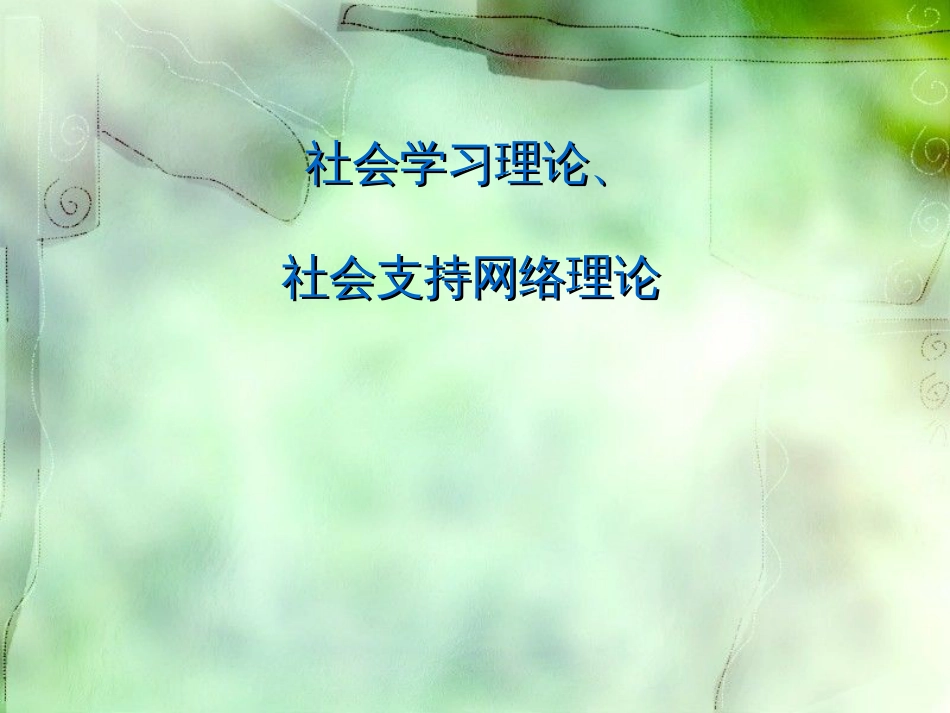 社会学习理论PPT_第1页