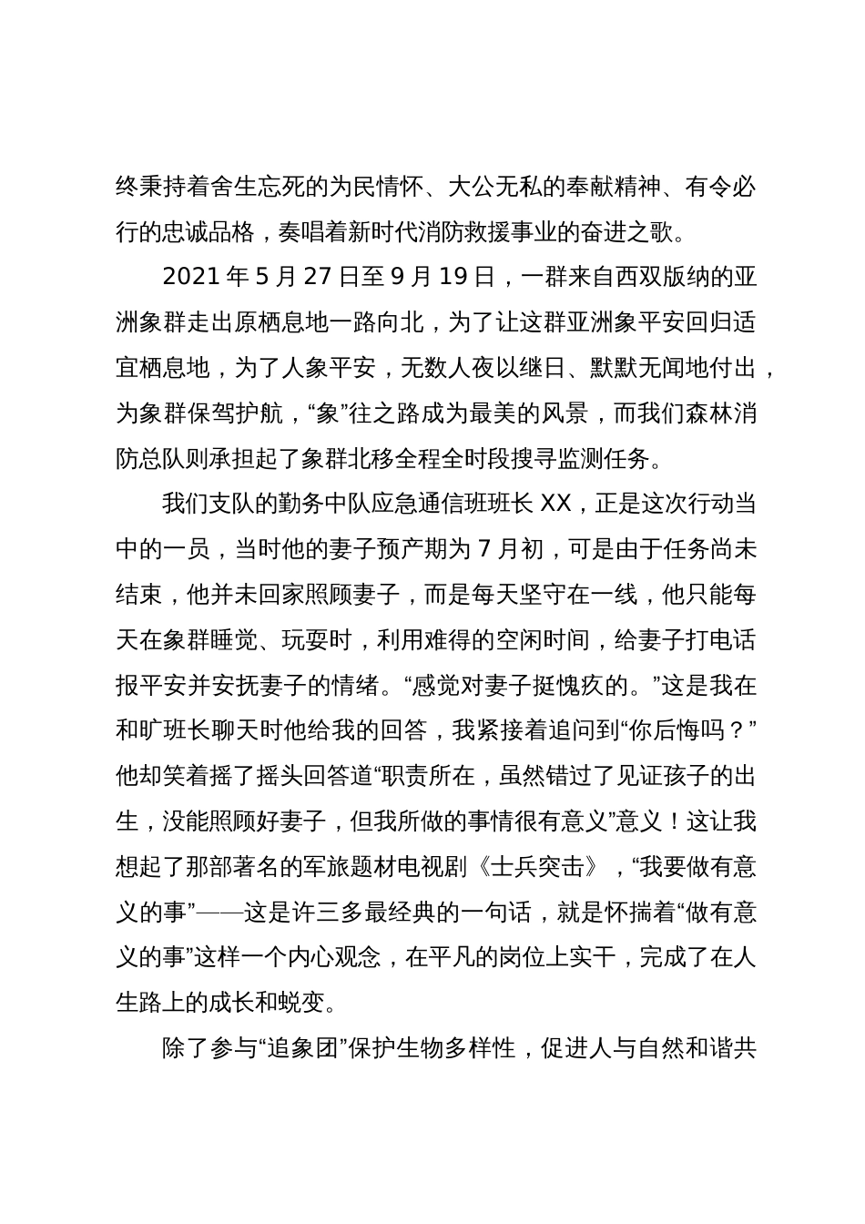 消防员演讲稿：唯有水枪与家国平安不可负_第2页