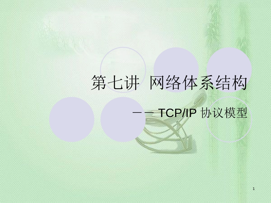 网络体系结构-TCP-IP模型[共53页]_第1页