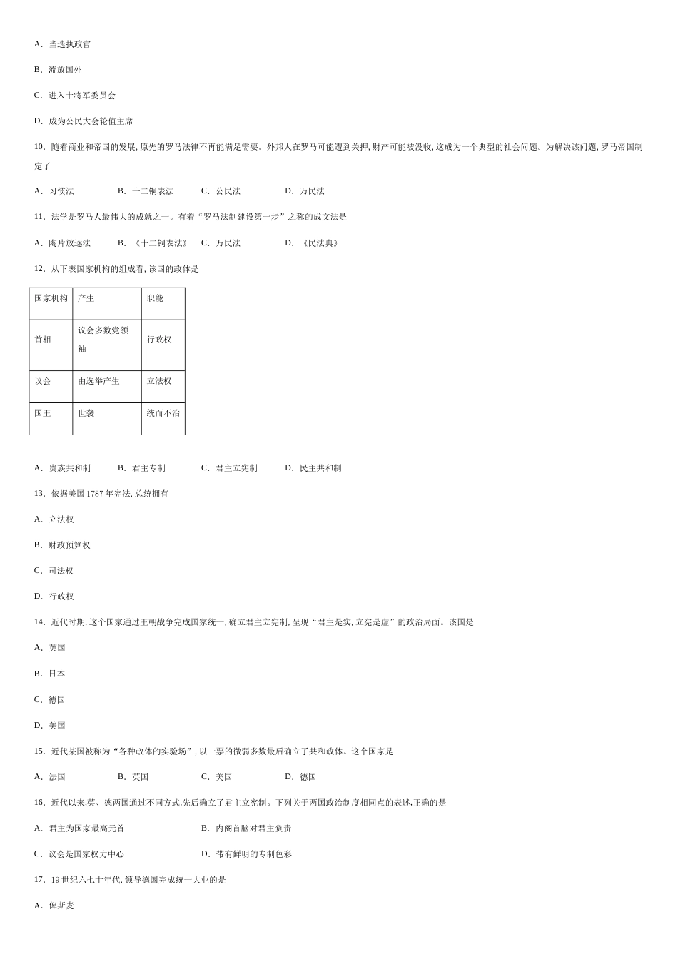 宁夏石嘴山市第三中学2020-2021学年高一上学期期中考试历史试题-1dceed201ab9437db6f9295ce65251a1_第2页