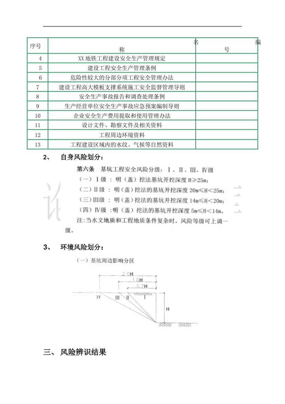 XX施工项目风险辨识与评估报告（16页）_第3页