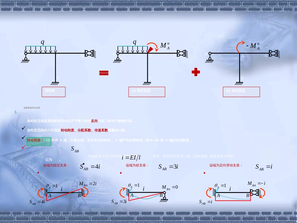 同济大学朱慈勉-结构力学第9章-弯矩分配法_第3页