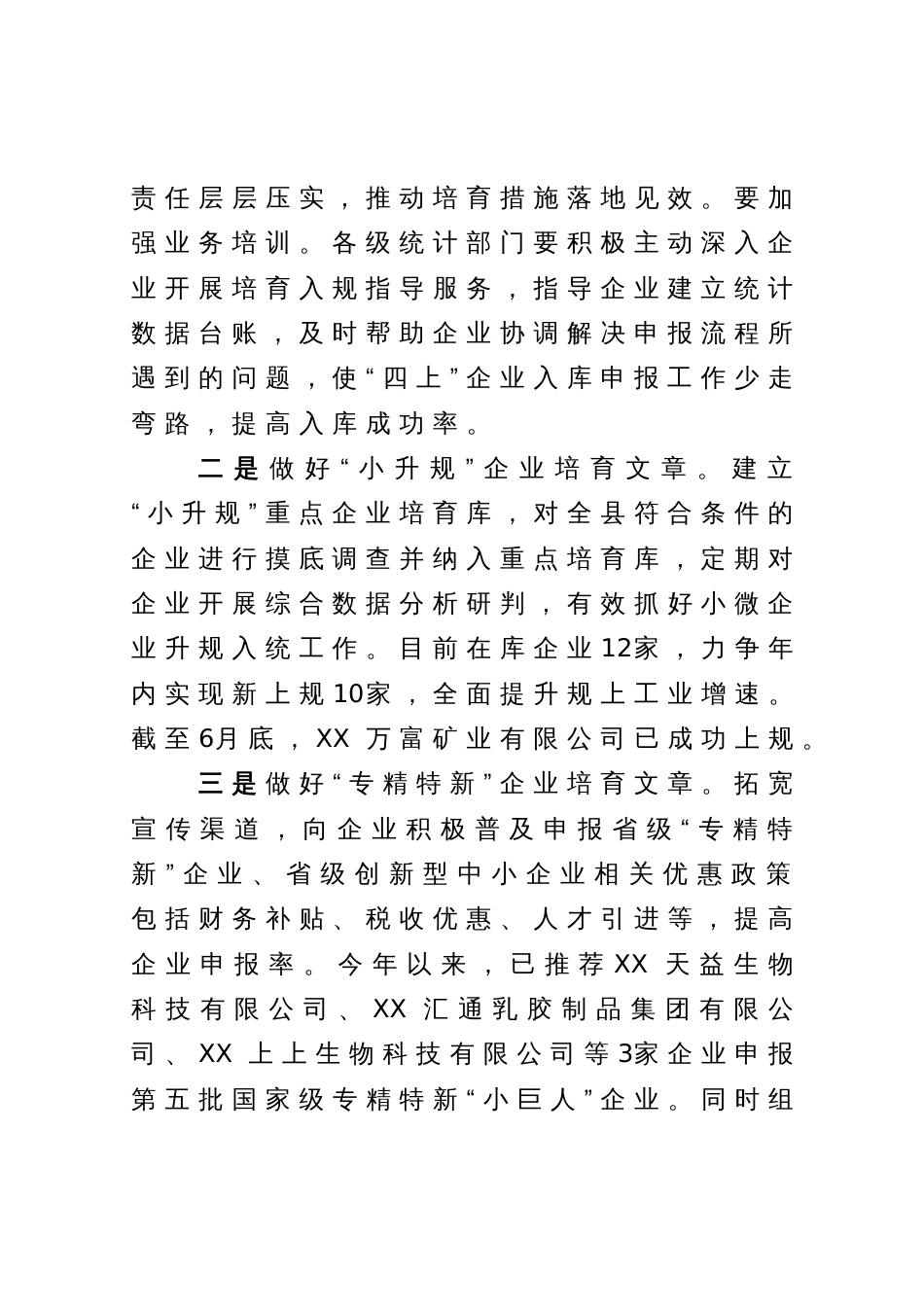 做好企业培育助力产业高质量发展工作情况汇报_第2页