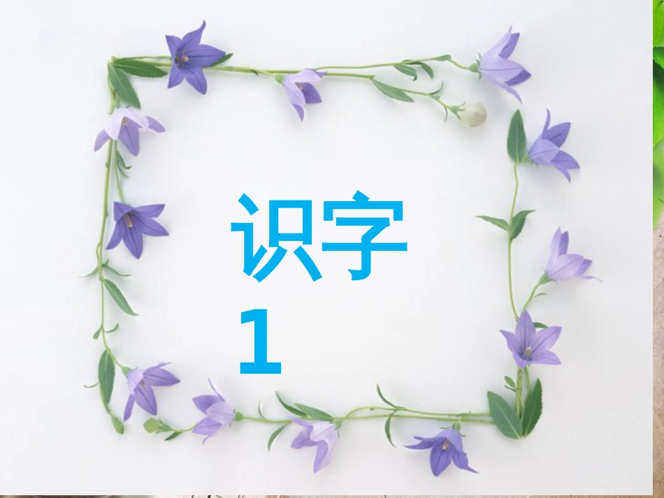 人教版一年级语文下册《识字一》PPT课件[共40页]_第1页