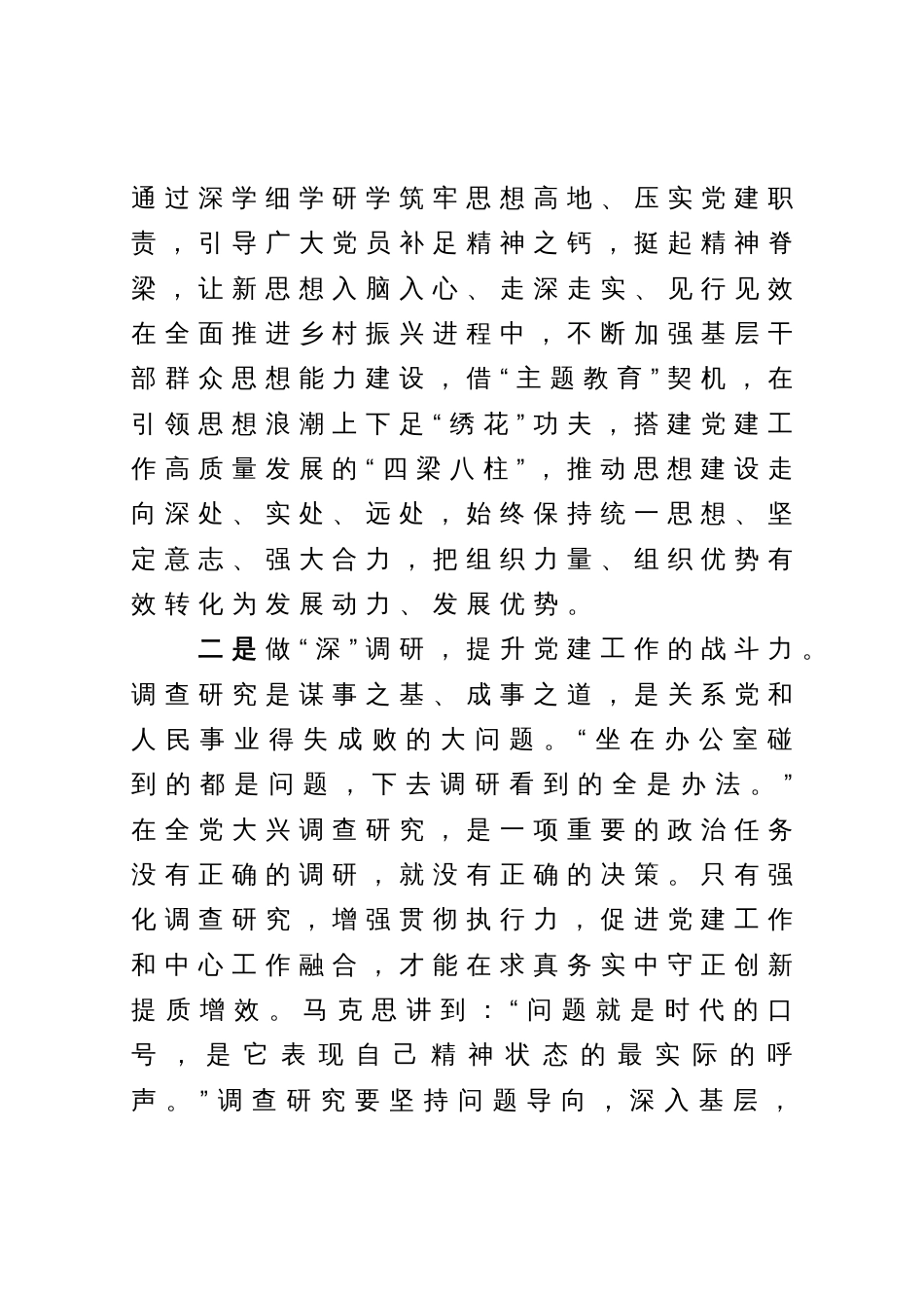 心得体会：以党建之“炬”点燃全面推进乡村振兴“动力擎”_第2页