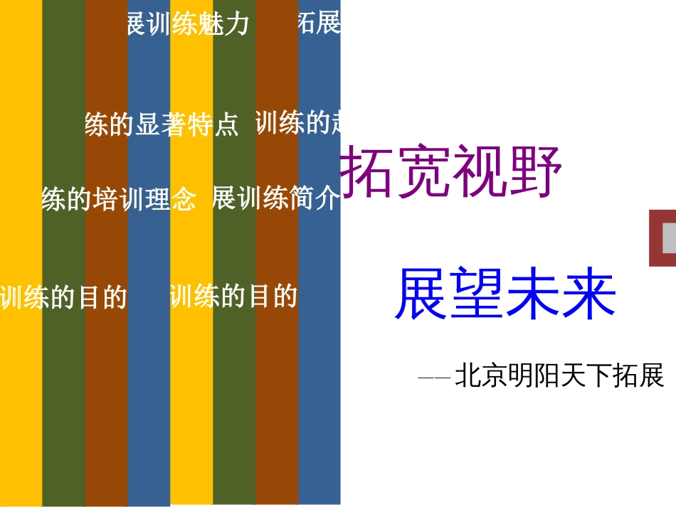 拓展训练知识[共56页]_第1页