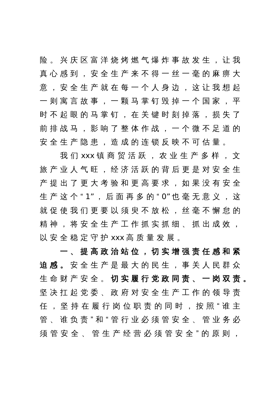 理论研讨——以高水平安全生产保障高质量发展发言材料_第2页