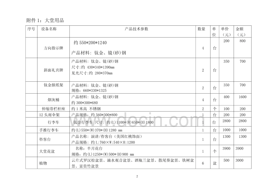 前厅实训室建设方案第三次修改  _第2页