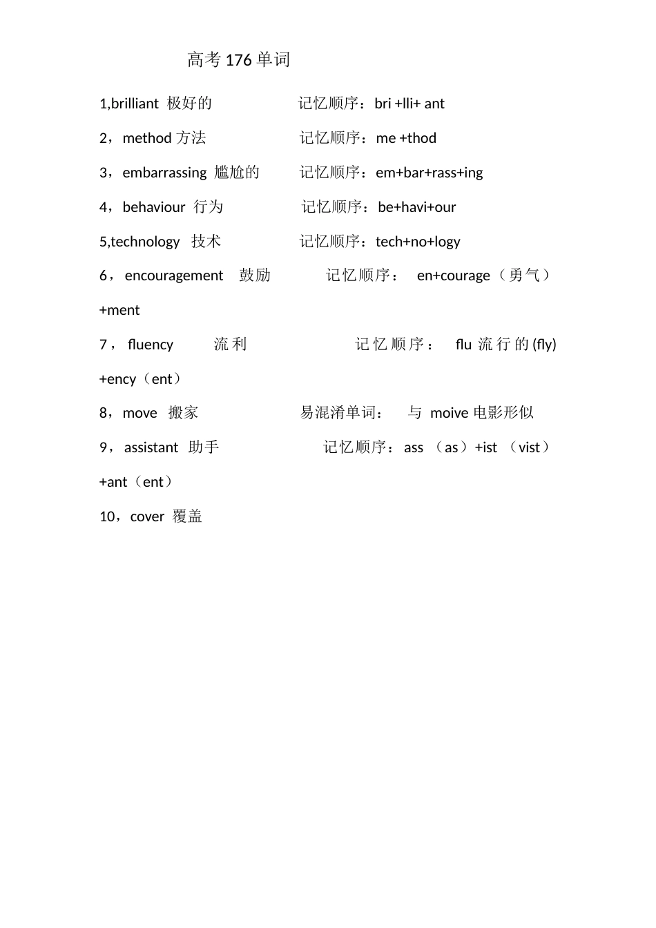 高考英语重点单词(共18页)_第1页