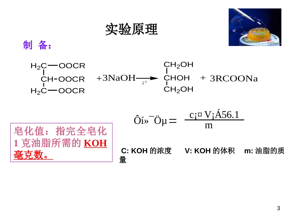 肥皂的制备及油脂的性质(共12页)_第3页