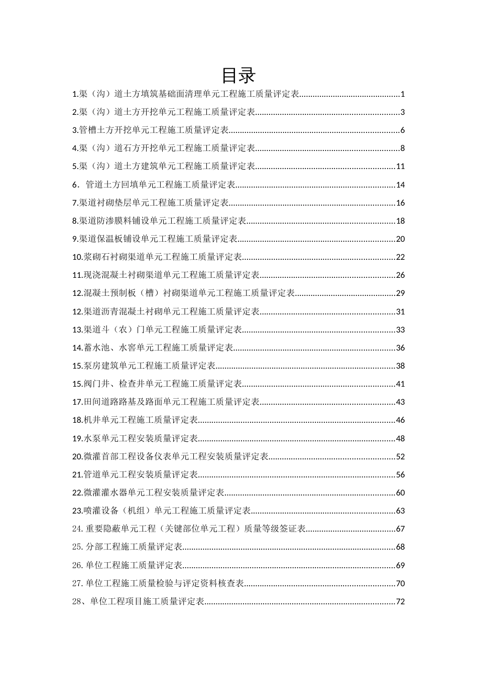 《灌溉与排水工程施工质量评定表SL7032015》_第2页