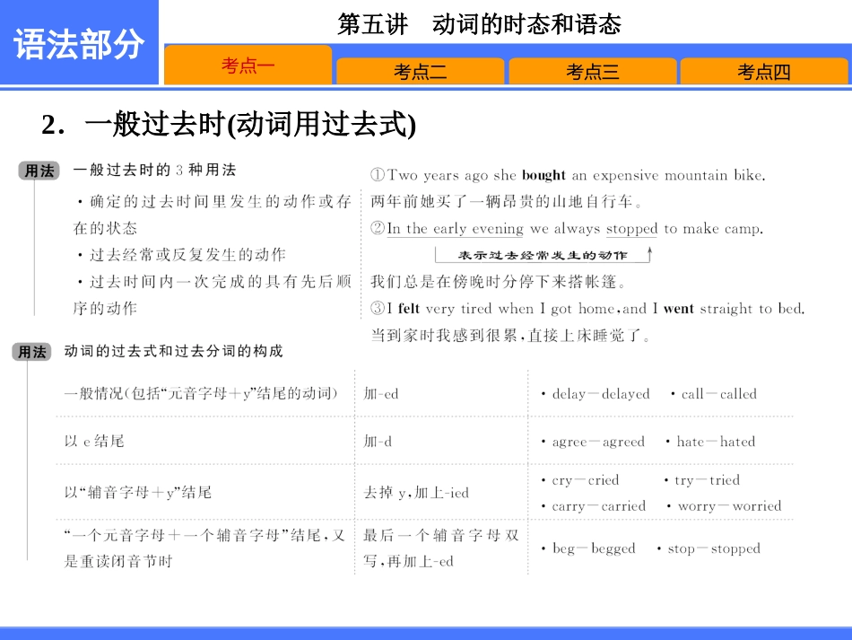 英语高考动词的时态和语态_第3页