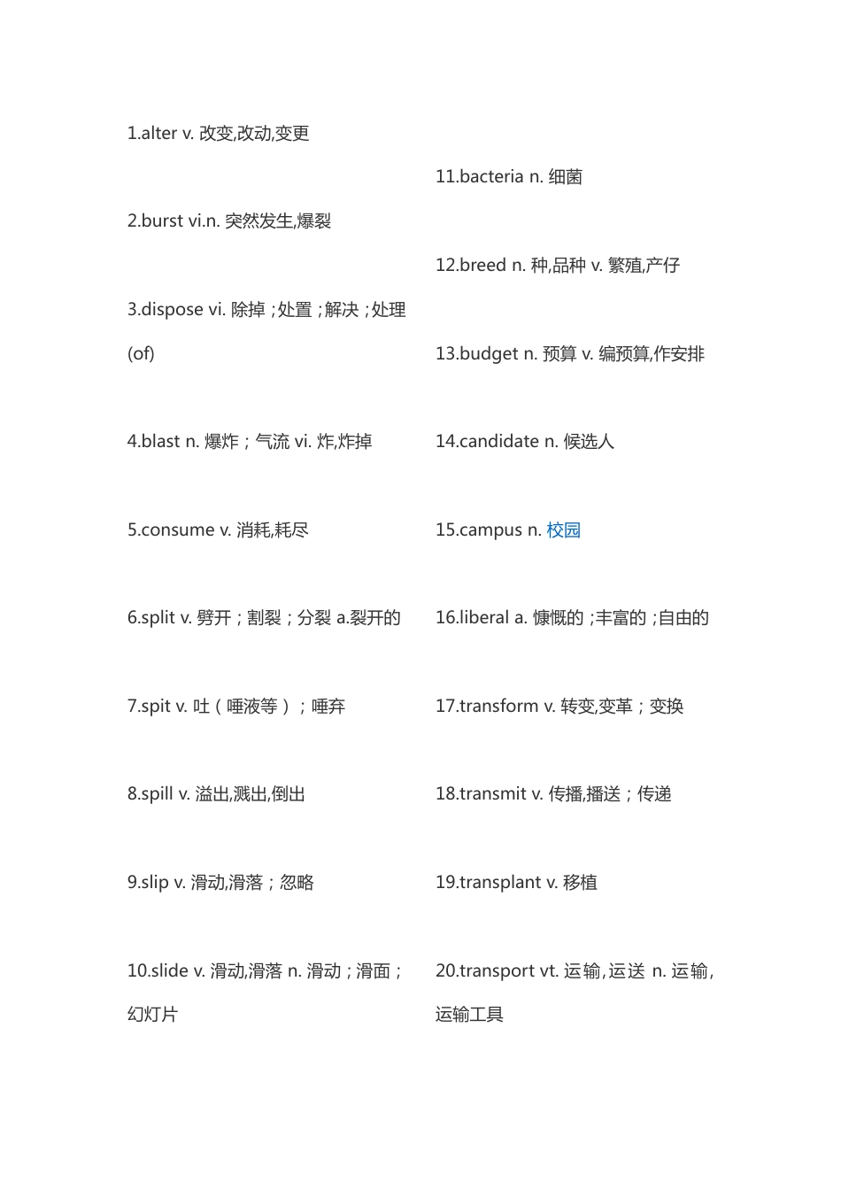 高考常见的英语单词_第1页