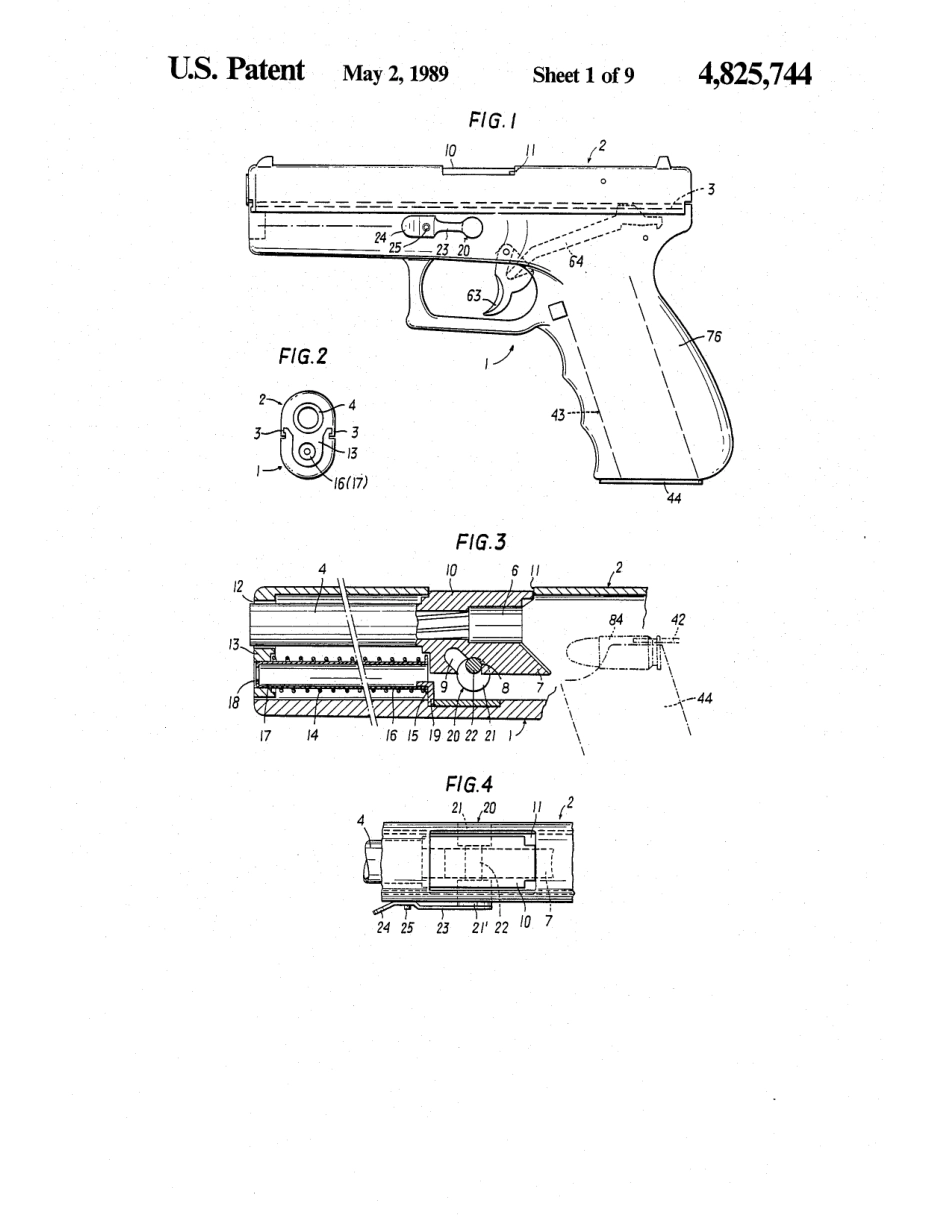 格洛克手枪美国专利图纸_第2页