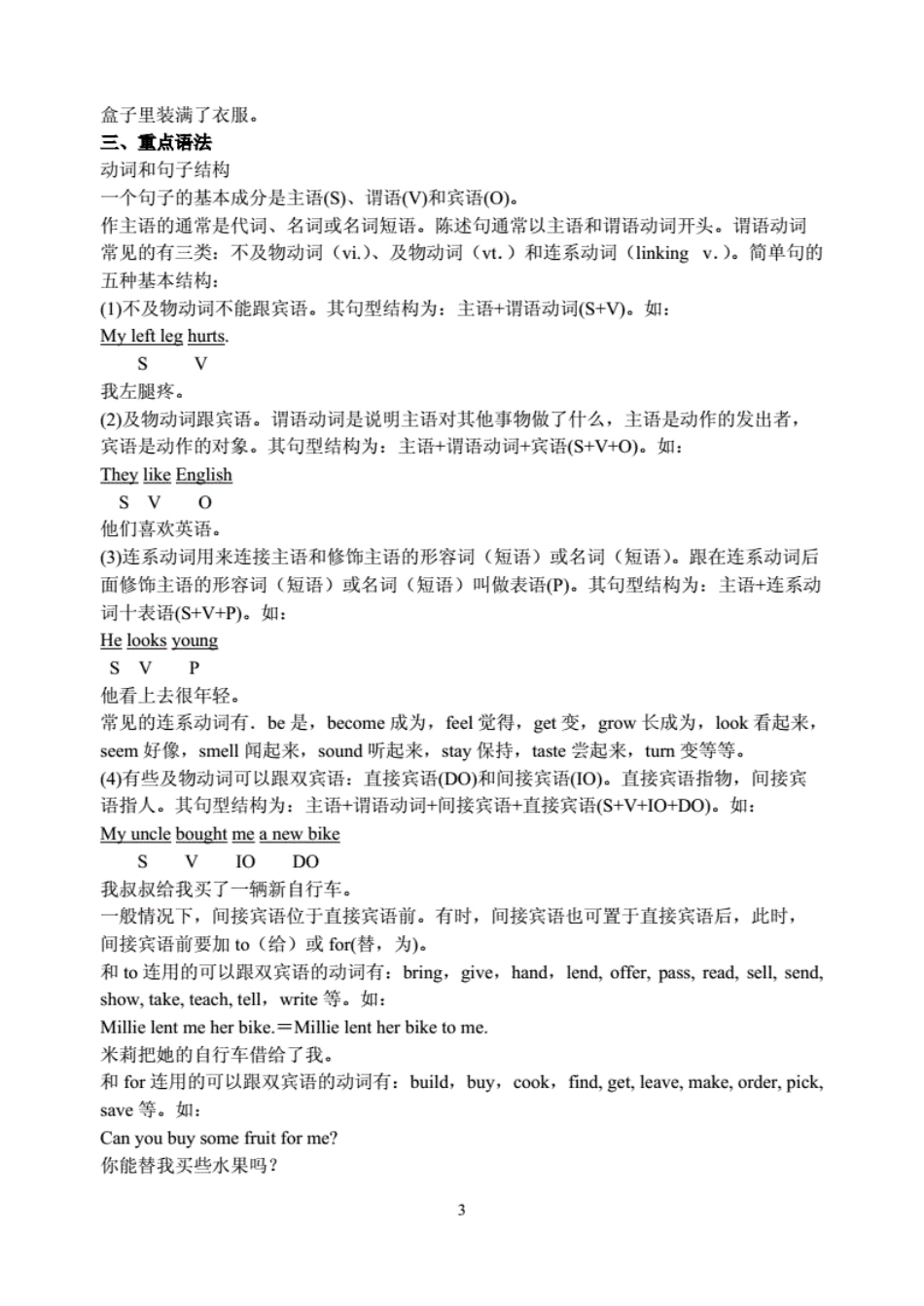 牛津译林版8AUnit7英语期末复习专题_第3页