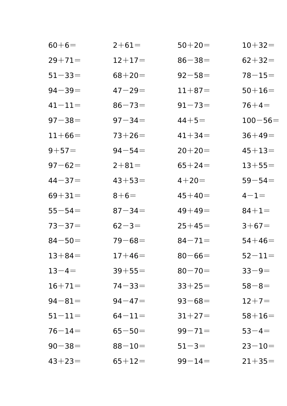 100以内加减法大全(共41页)_第1页