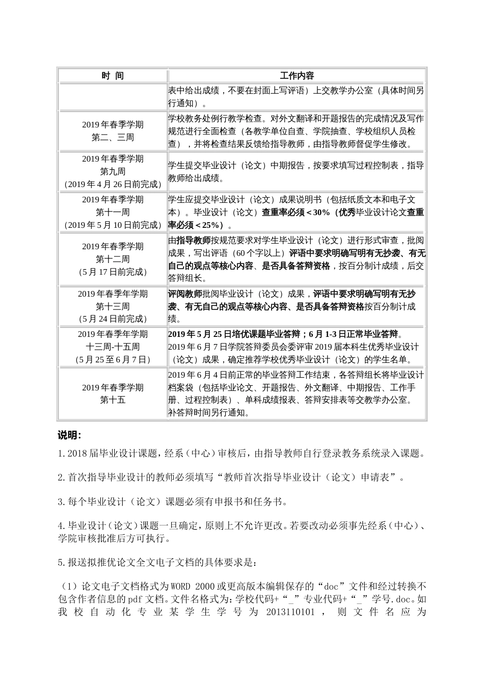 电气与新能源学院2019届本科生毕业设计论文工作安排(共4页)_第3页