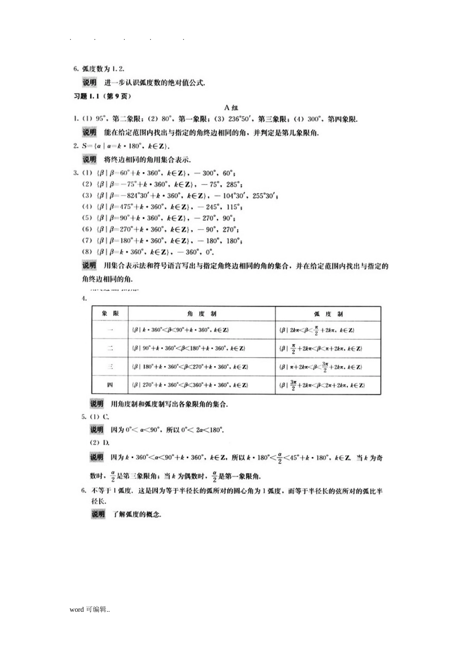 高中数学必修4课后习题答案[人版]_第2页