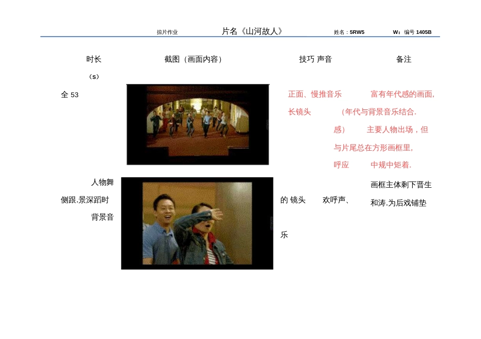 甘肃华艺学员《山河故人》拉片(共9页)_第1页