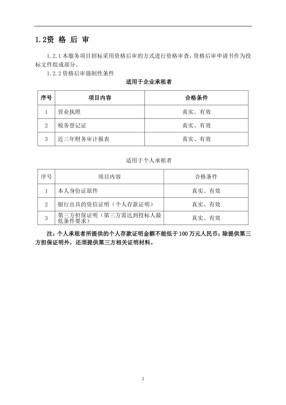 房屋出租招标文件(共页)_第2页