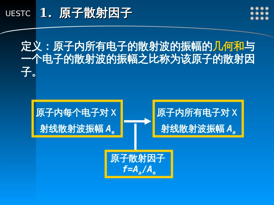 1.9原子散射因子几何结构因子_第3页