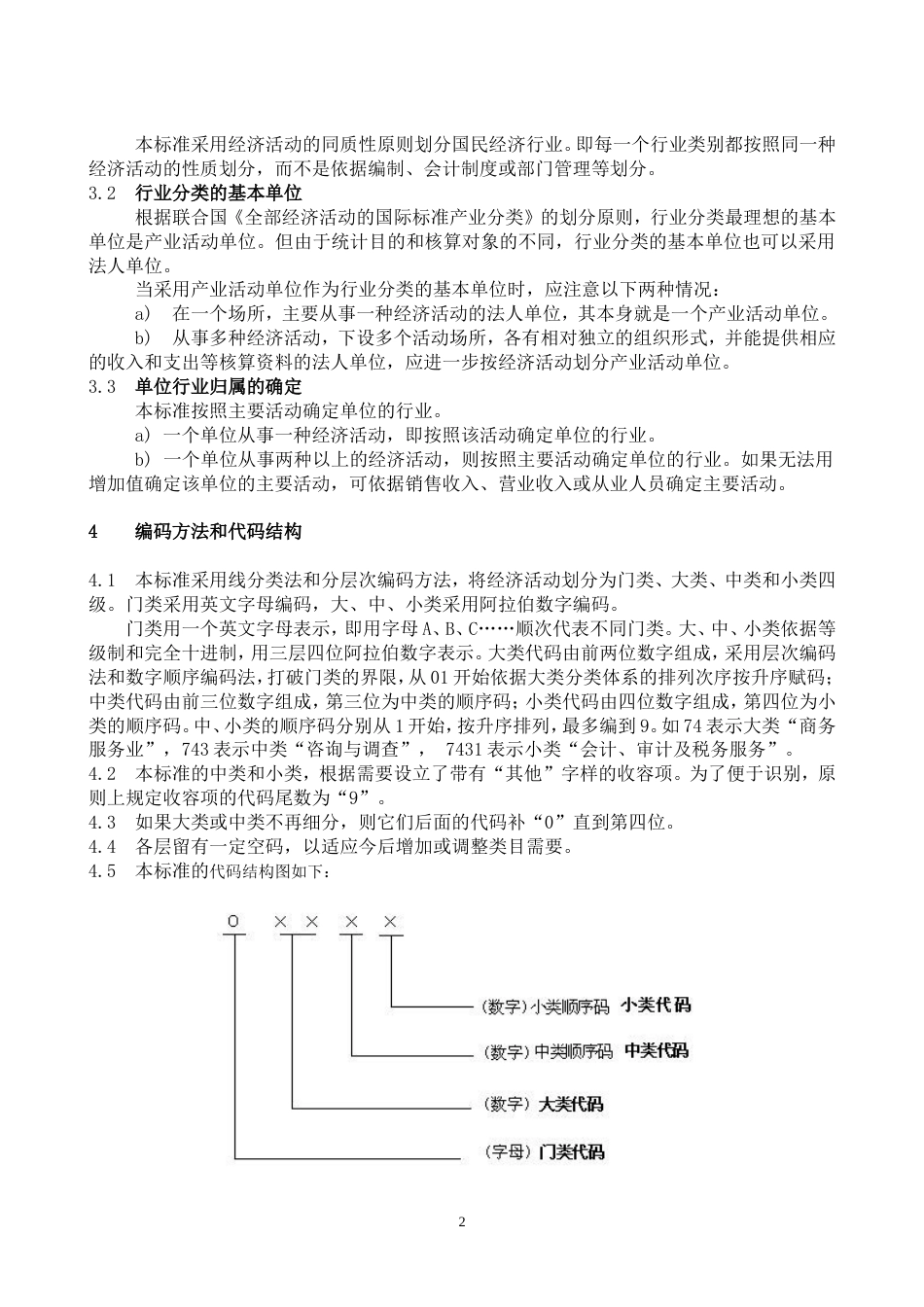 国民经济行业分类GBT47542002总表_第2页