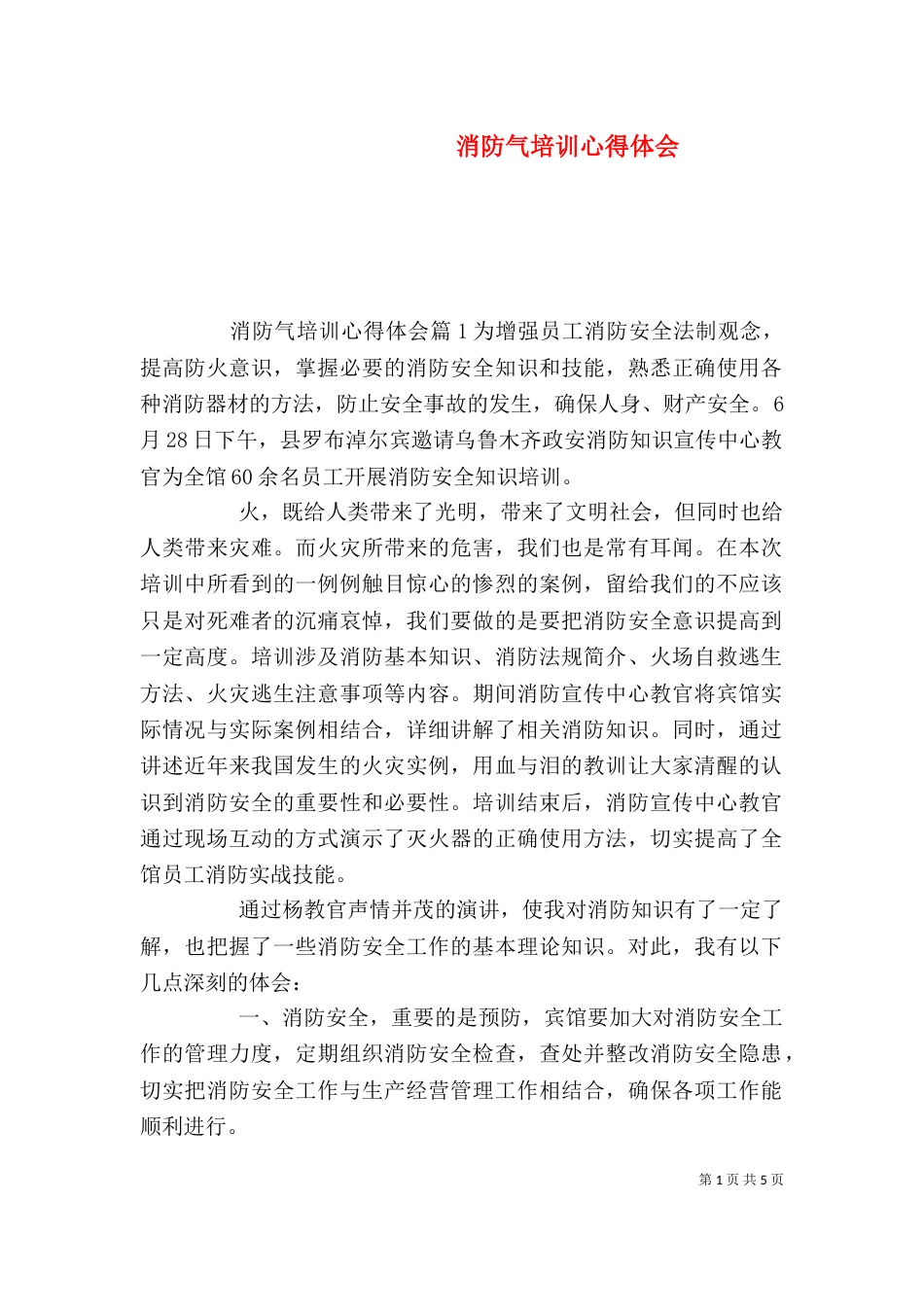 消防气培训心得体会_第1页
