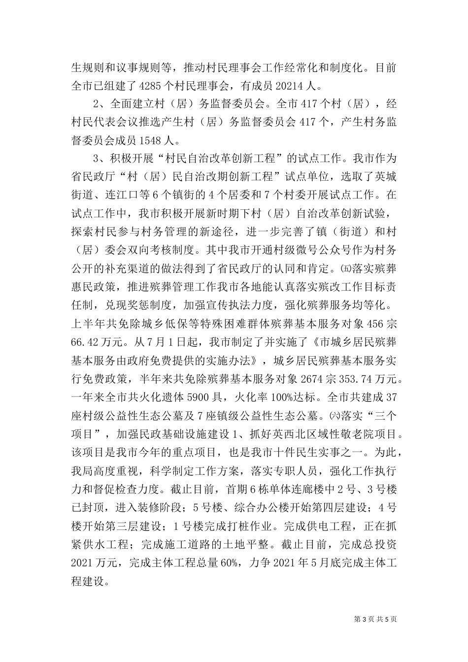 民政局年度重点工作总结及工作计划_第3页