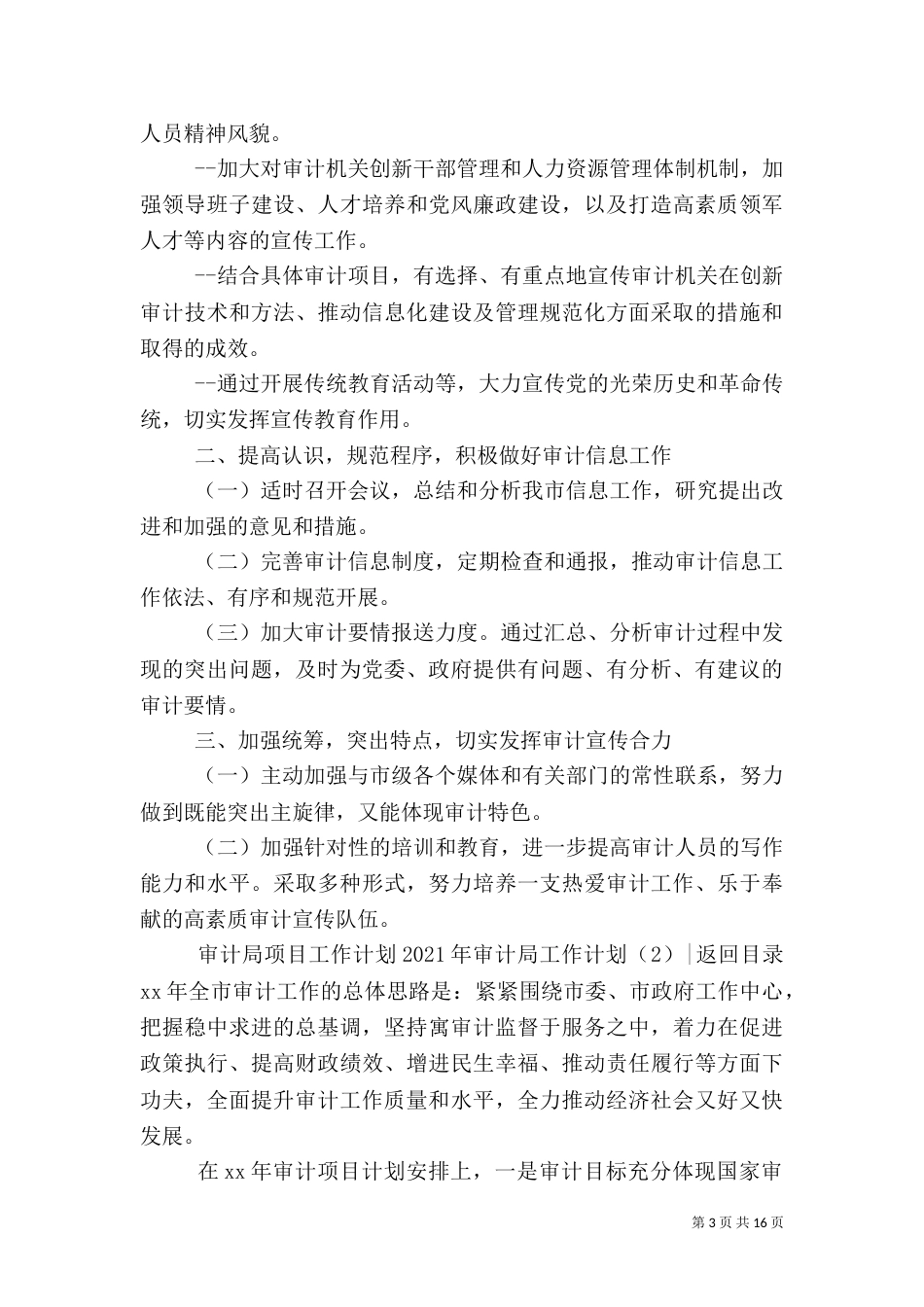 2023年审计局工作计划4篇_第3页