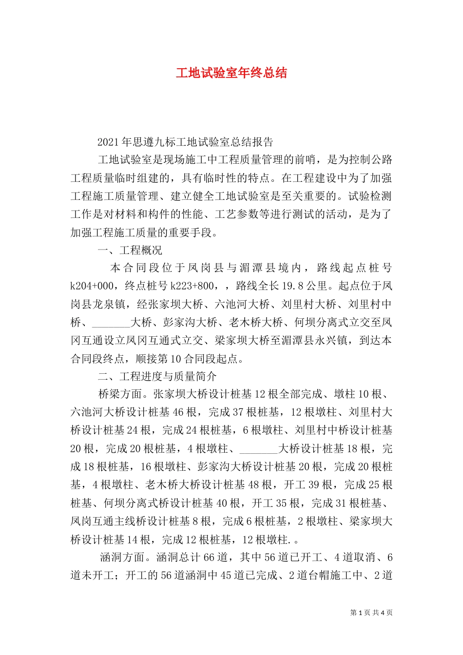 工地试验室年终总结（八）_第1页