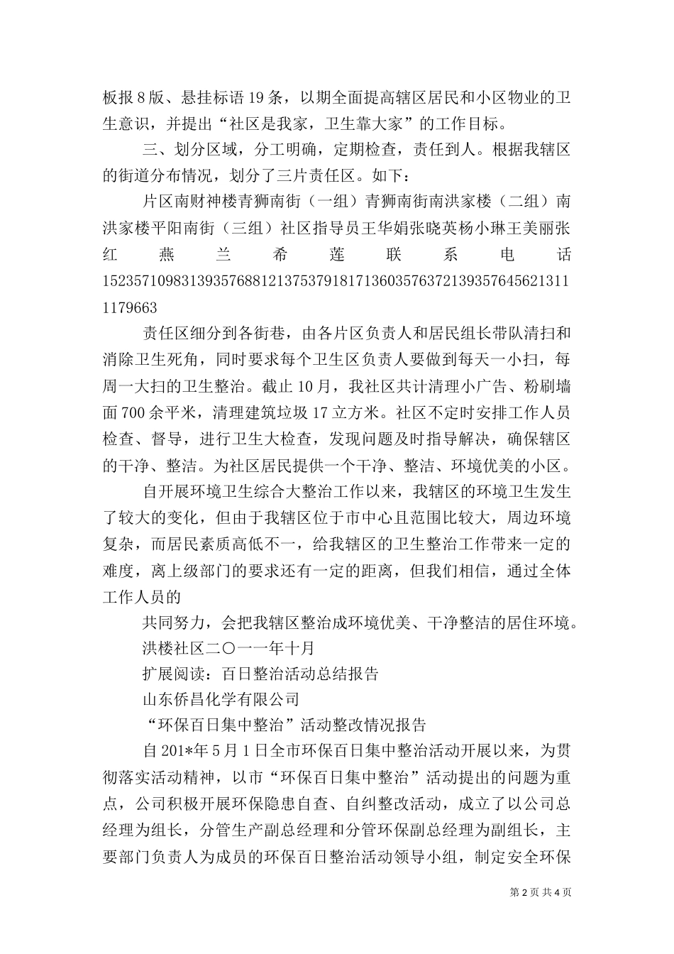 环境百日整治工作总结_第2页