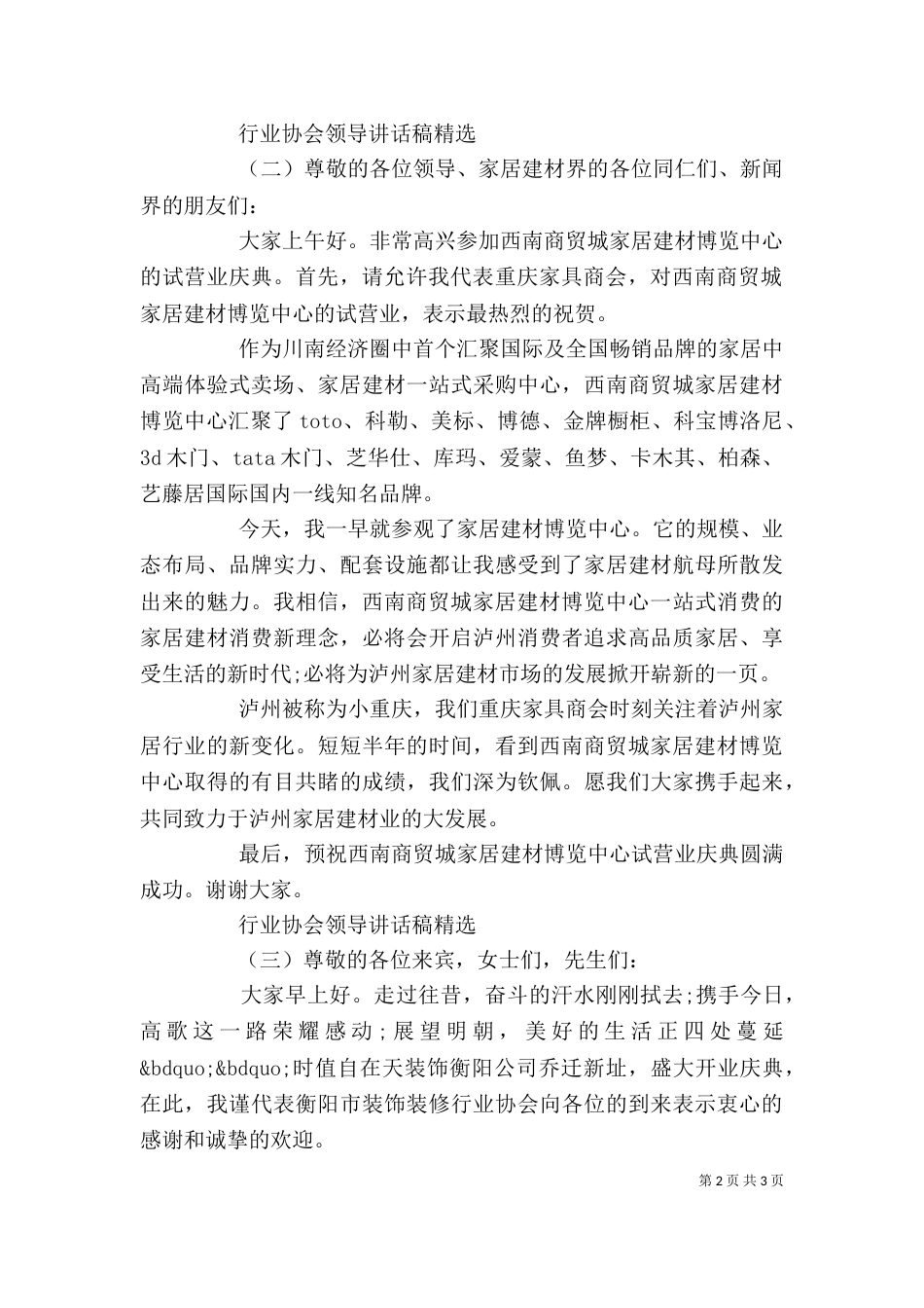 行业协会领导讲话稿精选_第2页