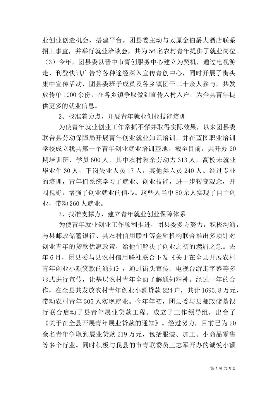 共青团青创工作及两新组织团建情况汇报（三）_第2页