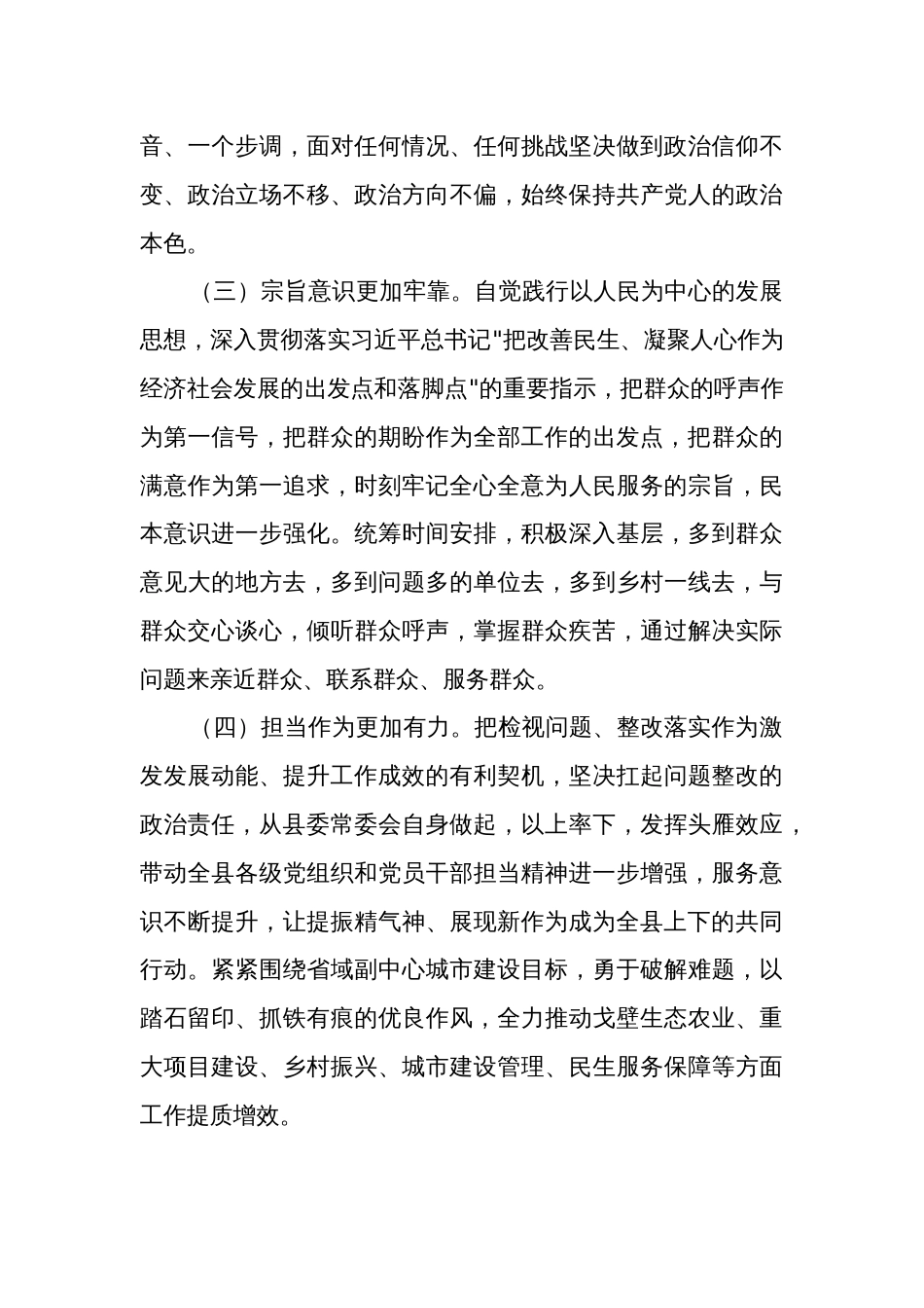 2024年度主题教育专题民主生活会班子检视问题整改方案两篇合集_第3页