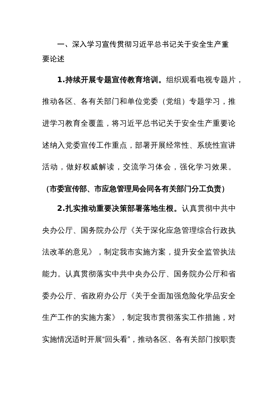 安全生产委员会2024年工作要点参考范文_第2页