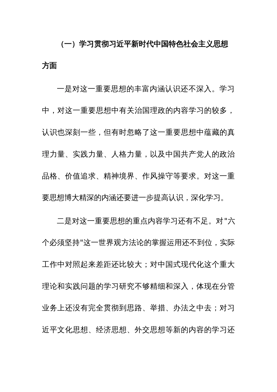 两篇：2024年第二批主题教育专题民主生活会个人对照发言材料（践行宗旨、服务人民、求真务实、狠抓落实等新六个方面等新6个方面对照）_第2页