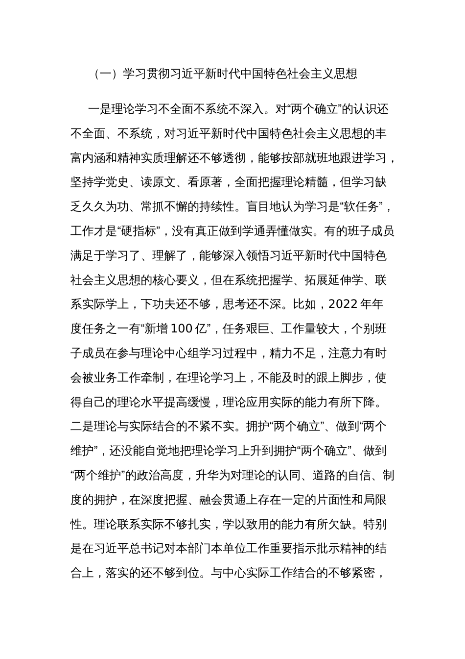 市局领导班子2024专题围绕（践行宗旨服务人民、求真务实狠抓落实、以身作则廉洁自律等)民主生活会班子对照检查汇报材料2篇_第2页