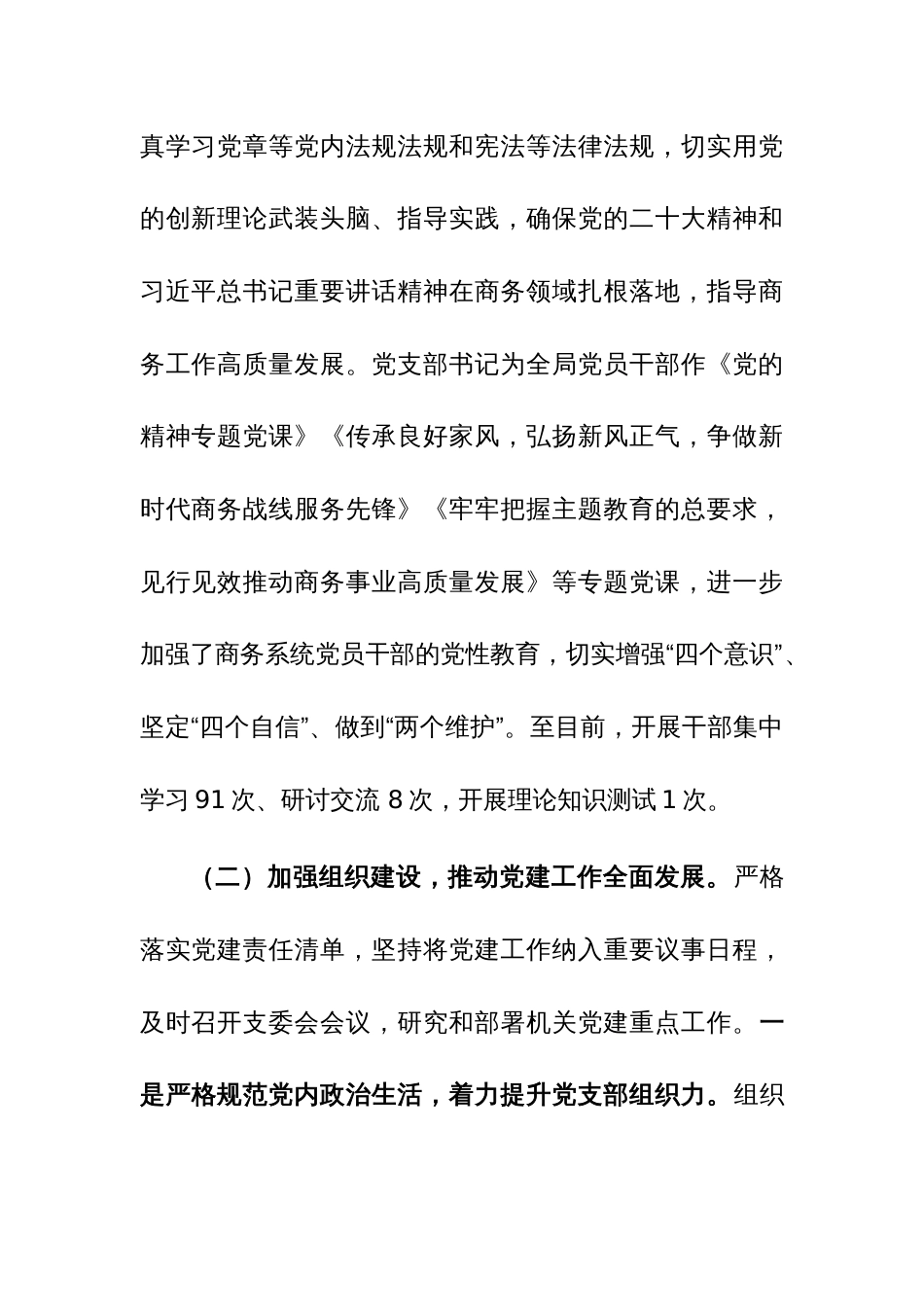 党支部2023年党建工作总结及工作计划参考范文_第2页
