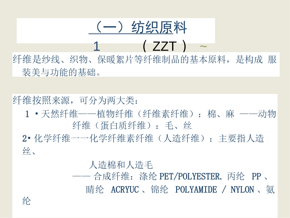 印染基础知识纺织原料及印染知识  _第3页