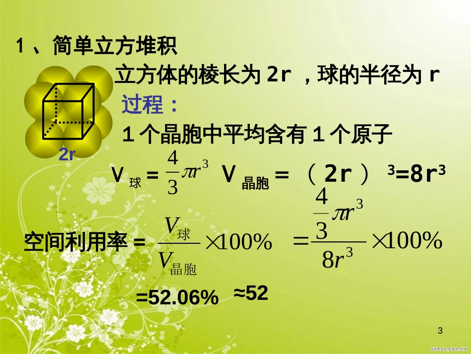 选修三--金属晶体的空间利用率[共17页]_第3页