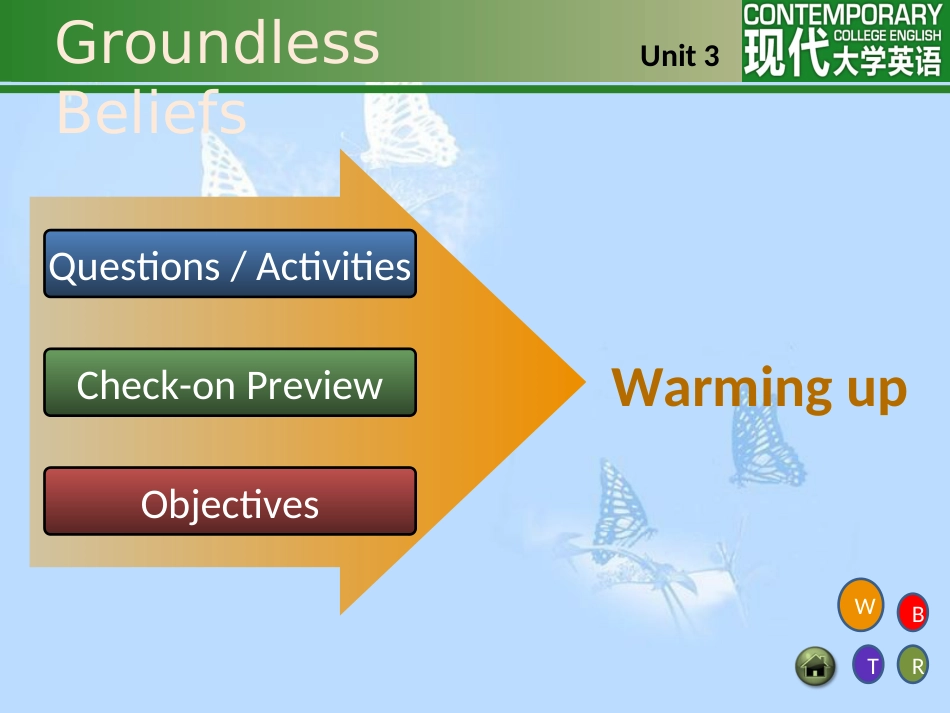 现代-大学英语第二版-Unit3-Groundless-Beliefs_第3页