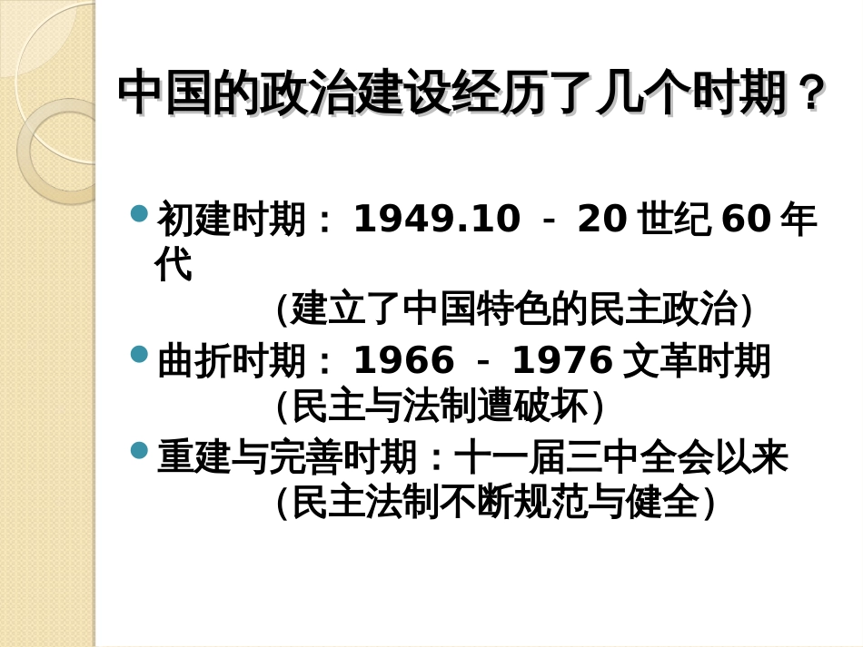 历史：第六单元《现代中国的政治建设与祖国统一》复习课件人教版必修一_第2页