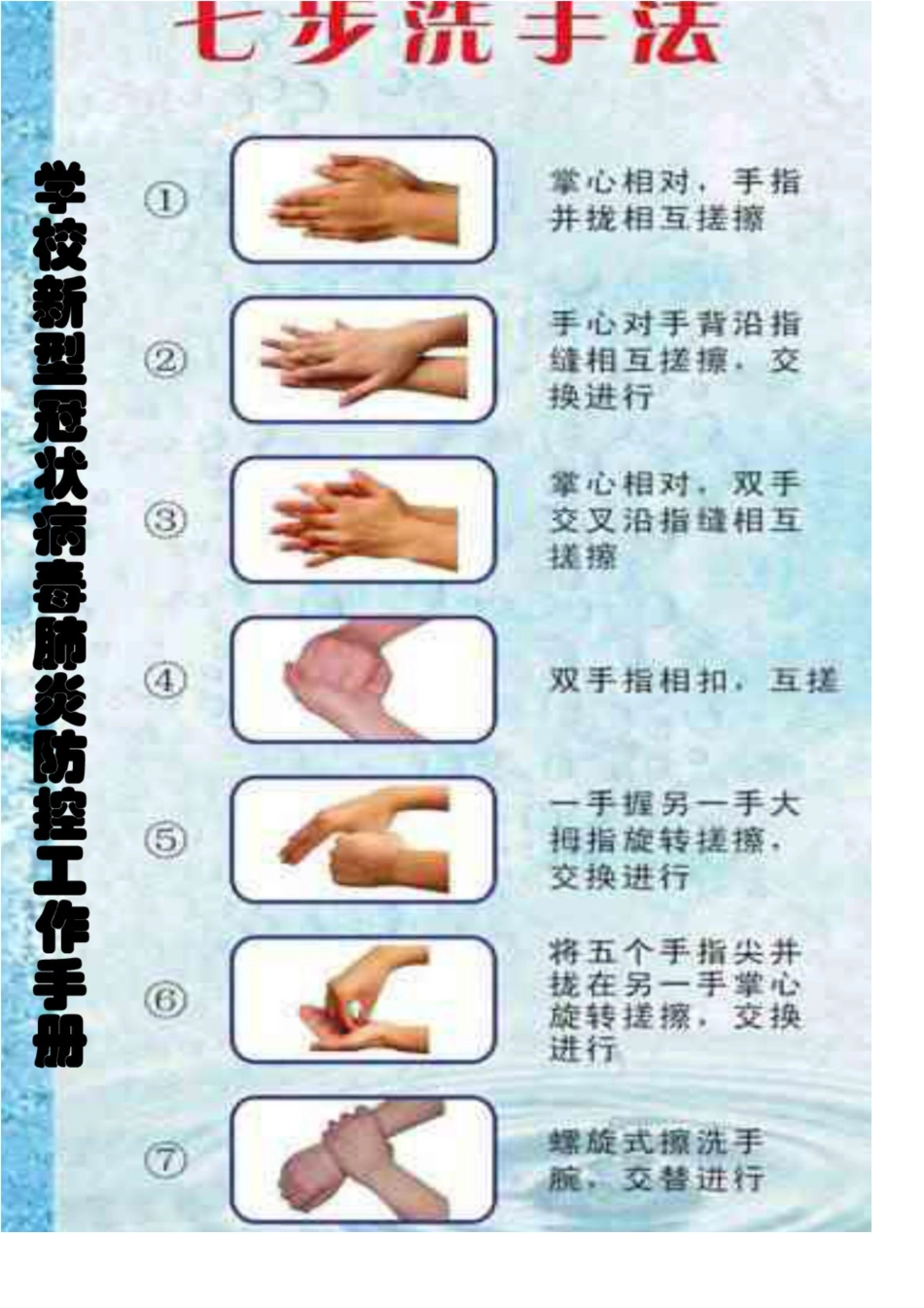 学校新冠病毒肺炎防控工作手册[64页]_第1页